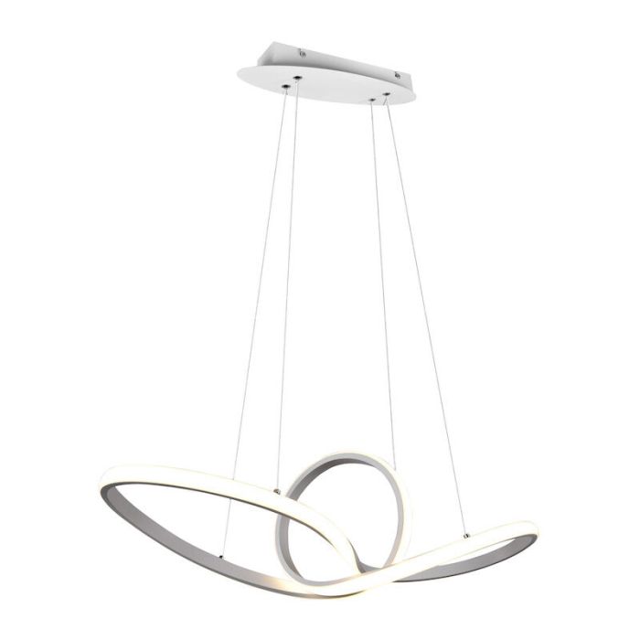White pendant light modern, Jonny, 28W, 4000K LED