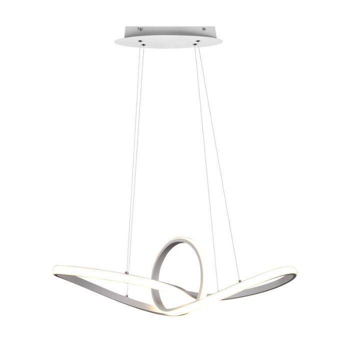 White pendant light modern, Jonny, 28W, 4000K LED