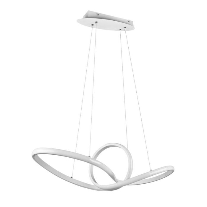 White pendant light modern, Jonny, 28W, 4000K LED