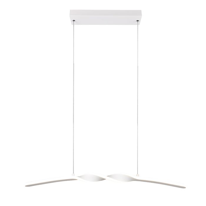 White pendant light design, Quirinus, 18W, 4000K LED