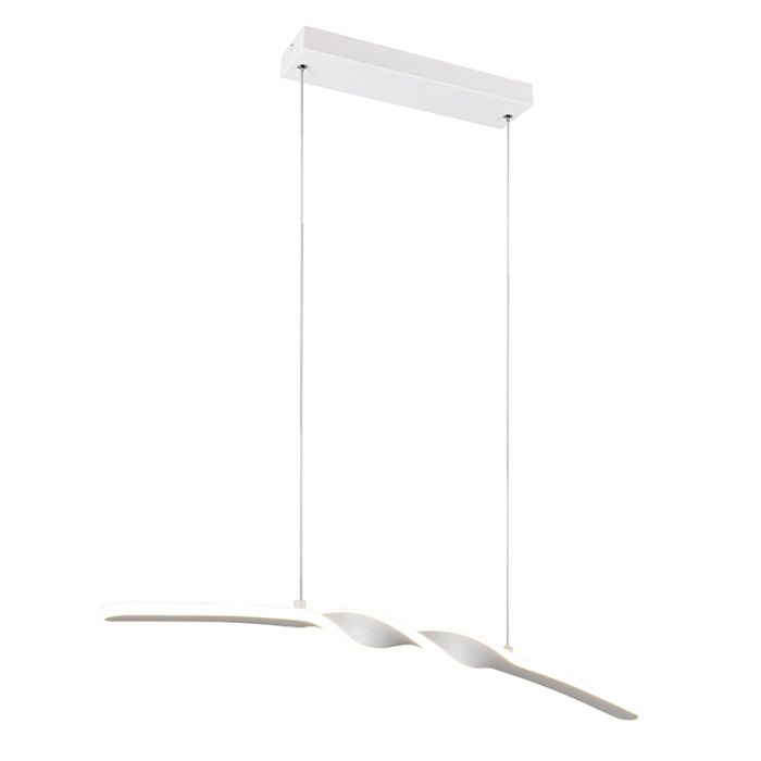 White pendant light design, Quirinus, 18W, 4000K LED