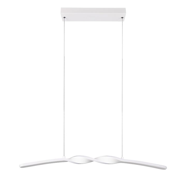 White pendant light design, Quirinus, 18W, 4000K LED