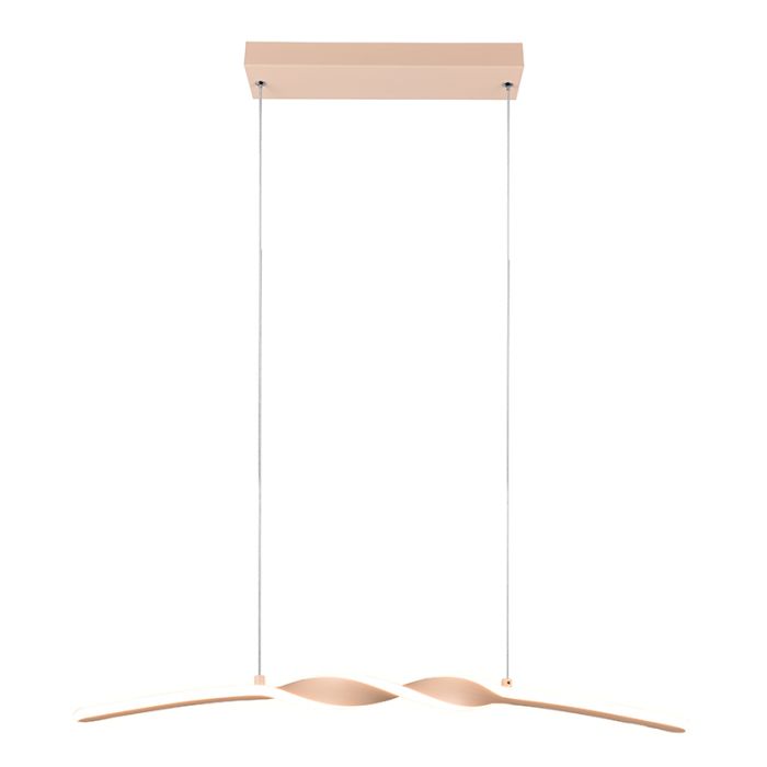 Brown pendant light design, Quirinus, 18W, 4000K LED