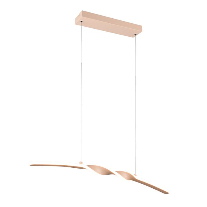 Brown pendant light design, Quirinus, 18W, 4000K LED