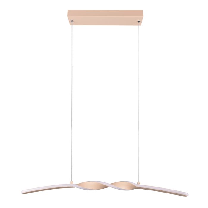 Brown pendant light design, Quirinus, 18W, 4000K LED
