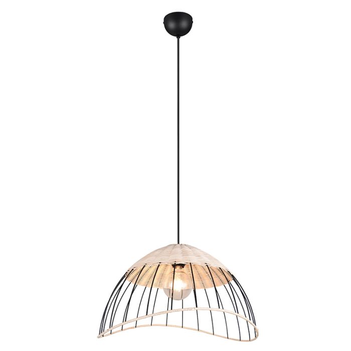 Rattan pendant light brown, Rauf