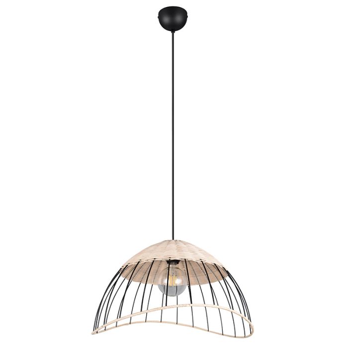 Rattan pendant light brown, Rauf