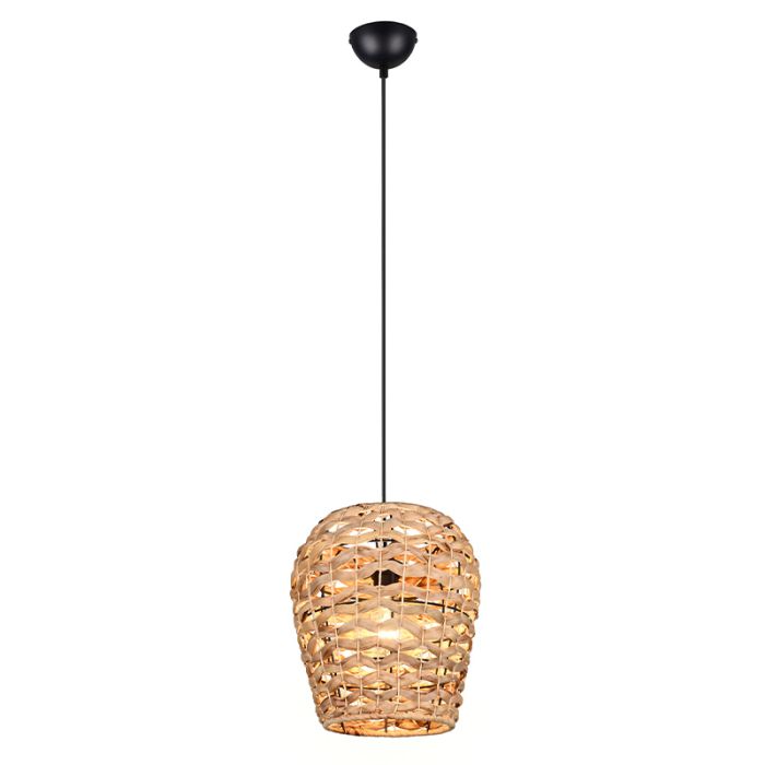 Rattan pendant light brown, Lycke