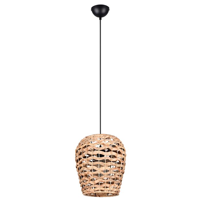 Rattan pendant light brown, Lycke