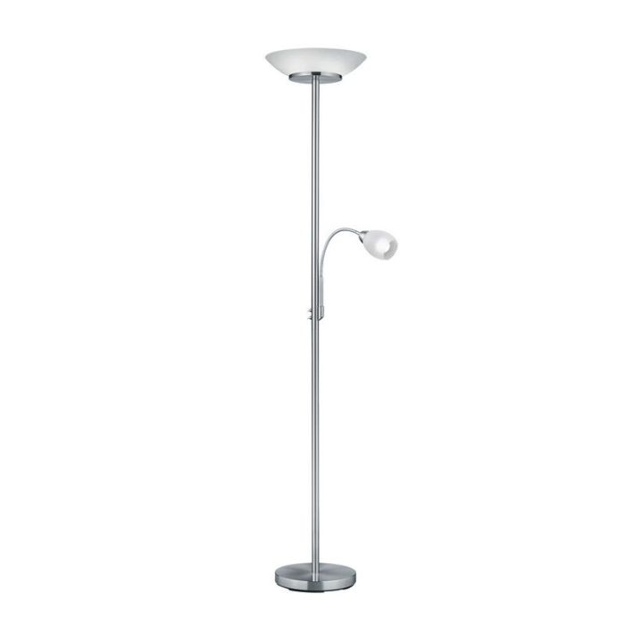 Nickel reading floor lamp modern, Larry