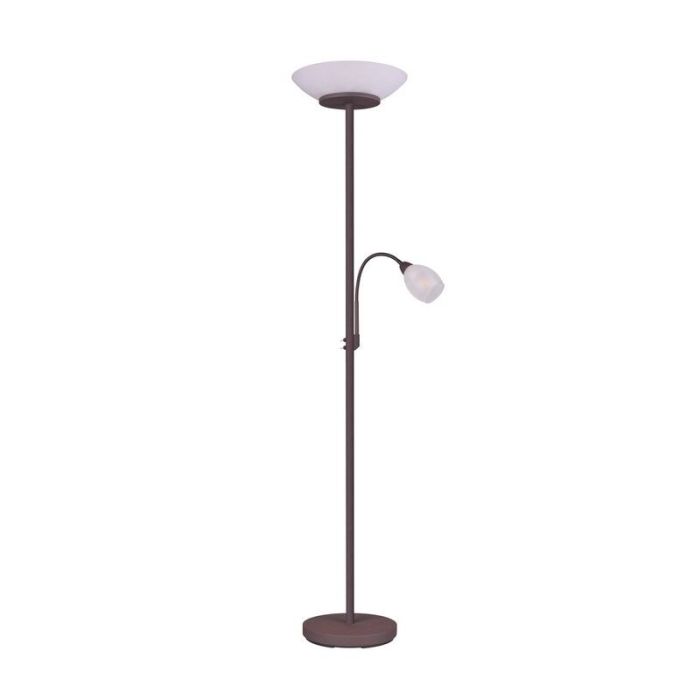 Rust Coloured reading floor lamp modern, Larry