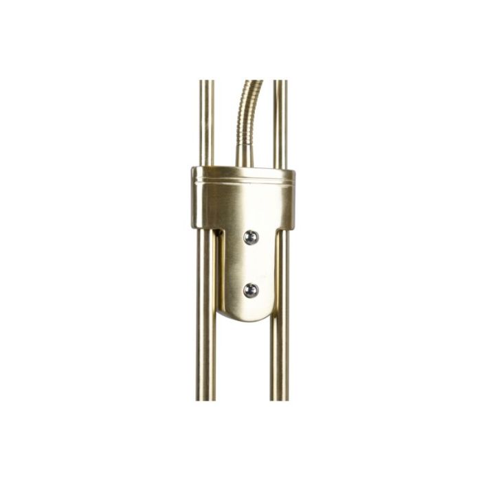 Brass reading floor lamp modern, Fredrika, 27W, 3000K LED, with touch dimmer