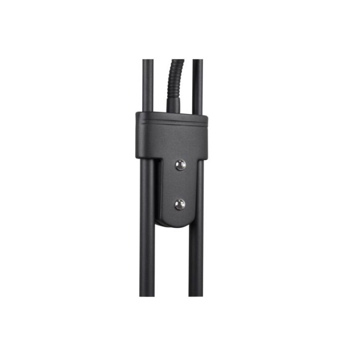 Black reading floor lamp modern, Fredrika, 27W, 3000K LED, with touch dimmer