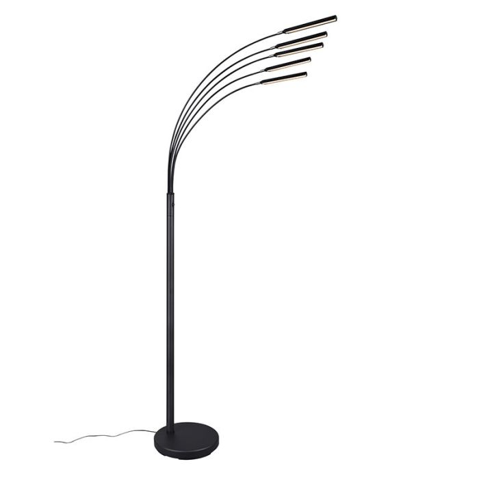 Black floor lamp modern, Ekram, 3,5W, 3000K LED, with switch