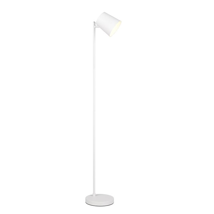 White rechargeable floor lamp metal, Suraya, 4,5W, 3000K LED, 3-step dimmable