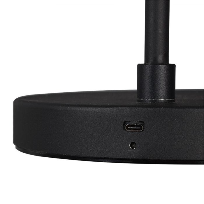 Black floor lamp modern, Suraya, 4,5W, 3000K LED, with touch dimmer