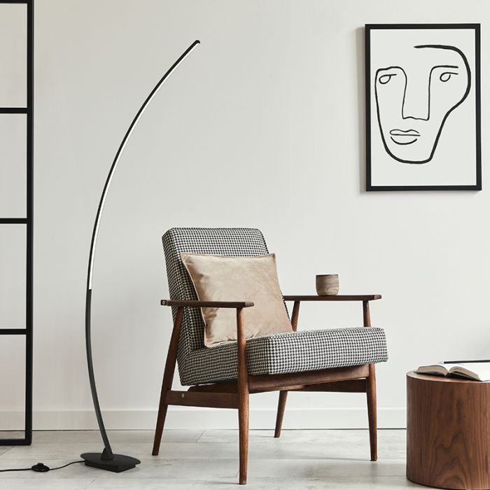 arc floor lamp , Vessla, 11W, 3000K LED, with switch