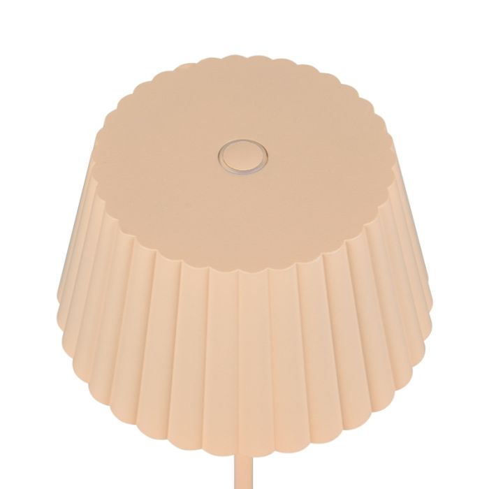 Brown rechargeable floor lamp modern, Reshma, 1,5W, 3000K LED, IP44, with touch dimmer