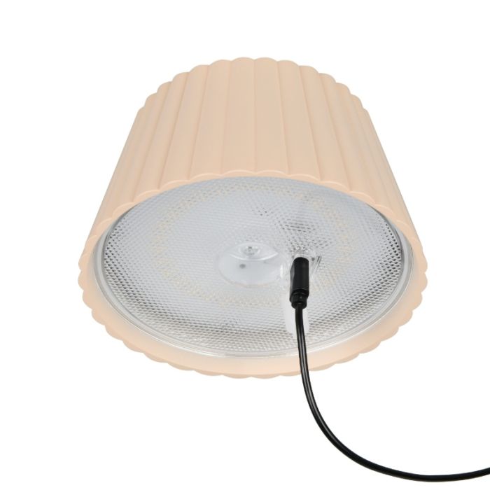 Brown rechargeable floor lamp modern, Reshma, 1,5W, 3000K LED, IP44, with touch dimmer