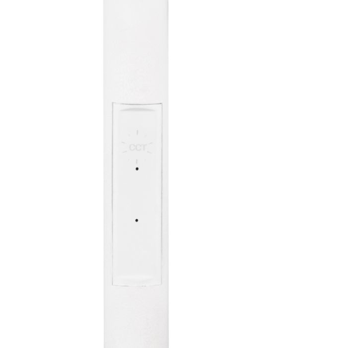 White floor lamp modern, Shahid, 17W, warm to cold white adjustable LED, with touch dimmer