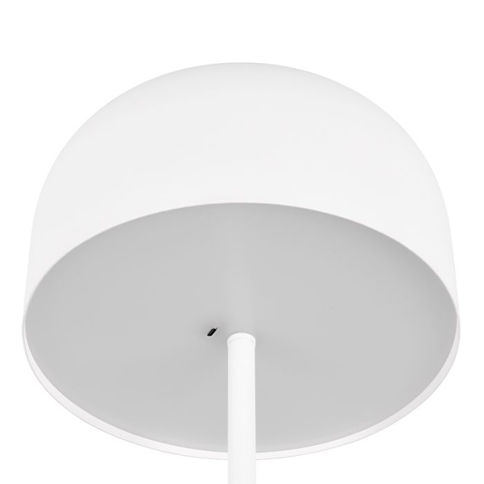 White rechargeable floor lamp modern, Dustin, 2,5W, 3000K LED, 3-step dimmable