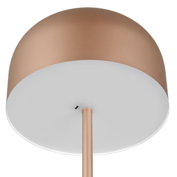 Brown rechargeable floor lamp modern, Dustin, 2,5W, 3000K LED, 3-step dimmable