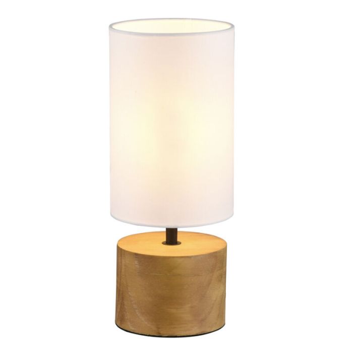 Wood table lamp brown, Job, with switch