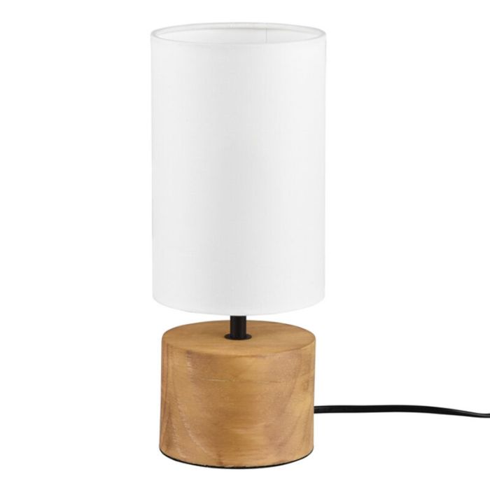 Wood table lamp brown, Job, with switch