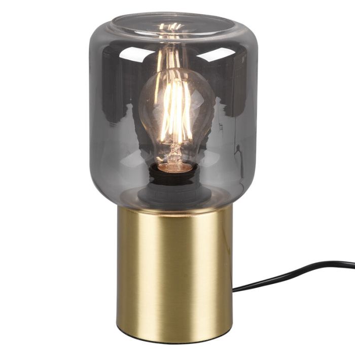 Brass table lamp modern, Gail, with switch