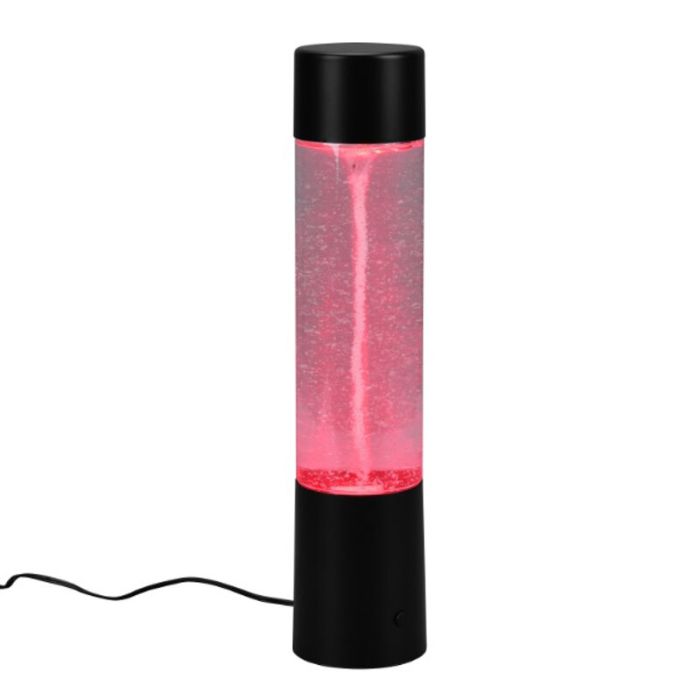 Black table lamp modern, Mehdi, 1W, RGB LED, with switch