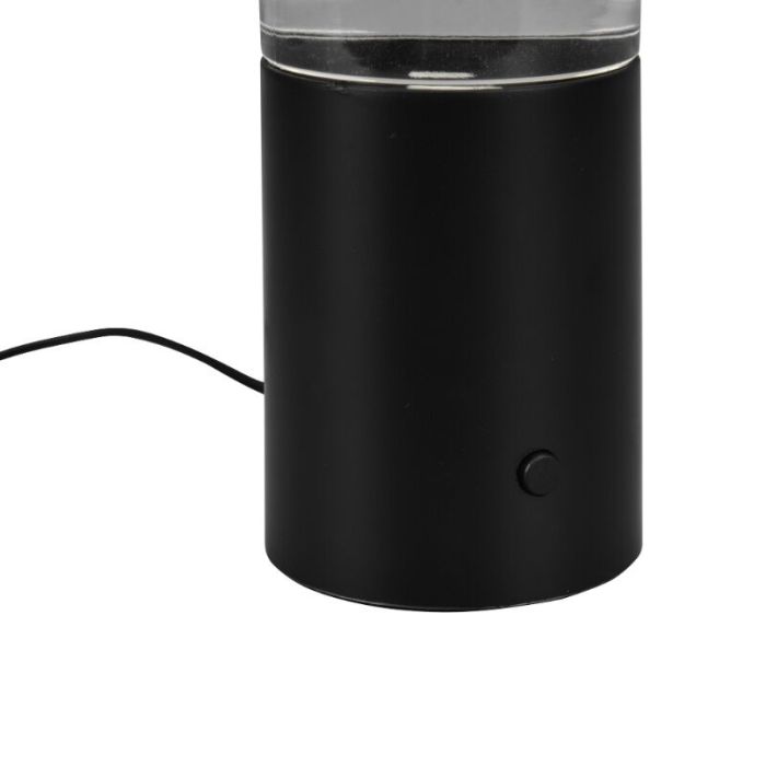 Black table lamp modern, Mehdi, 1W, RGB LED, with switch