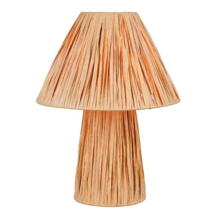 Paper table lamp brown, Nurten, with switch