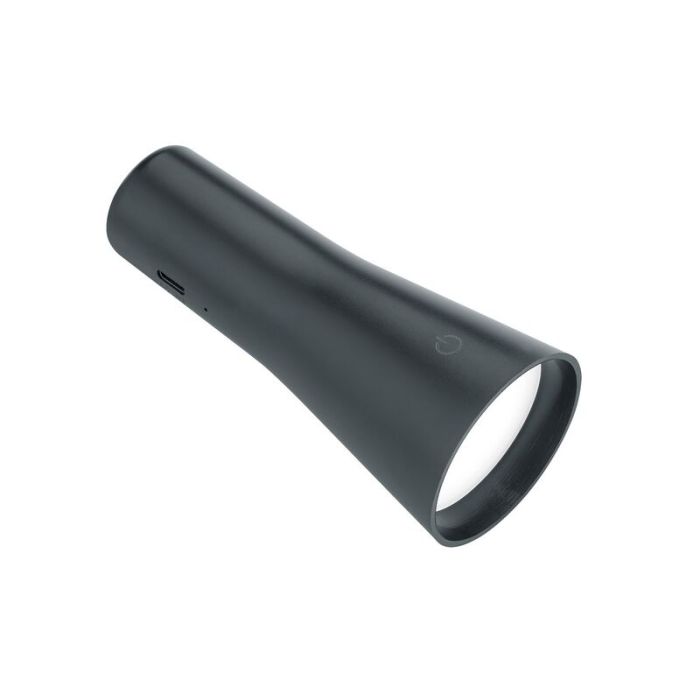 Black table lamp metal, Remko, 2W, 3000K LED, with touch dimmer