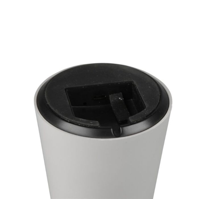 Grey outdoor table lamp modern, Rachelle, 2W, 3000K LED, IP44, 3-step dimmable