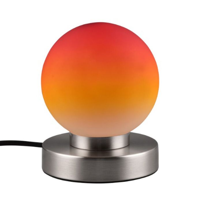 Nickel table lamp metal, Serdal, with switch
