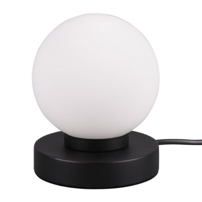 Black table lamp metal, Serdal, with switch