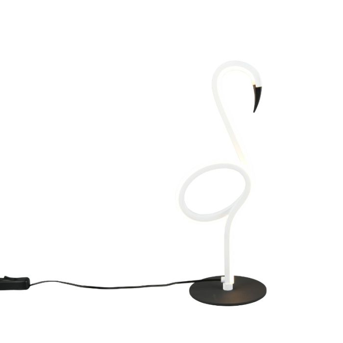 White table lamp design, Puk, 6W, 3000K LED, with switch