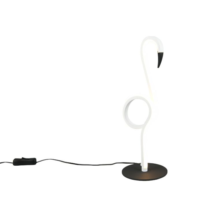 White table lamp design, Puk, 6W, 3000K LED, with switch