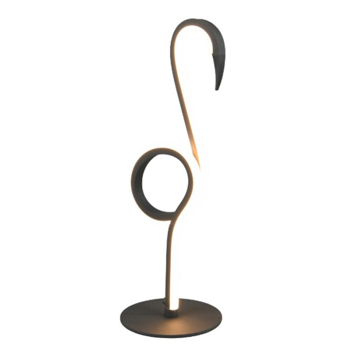 Black table lamp design, Puk, 6W, 3000K LED, with switch