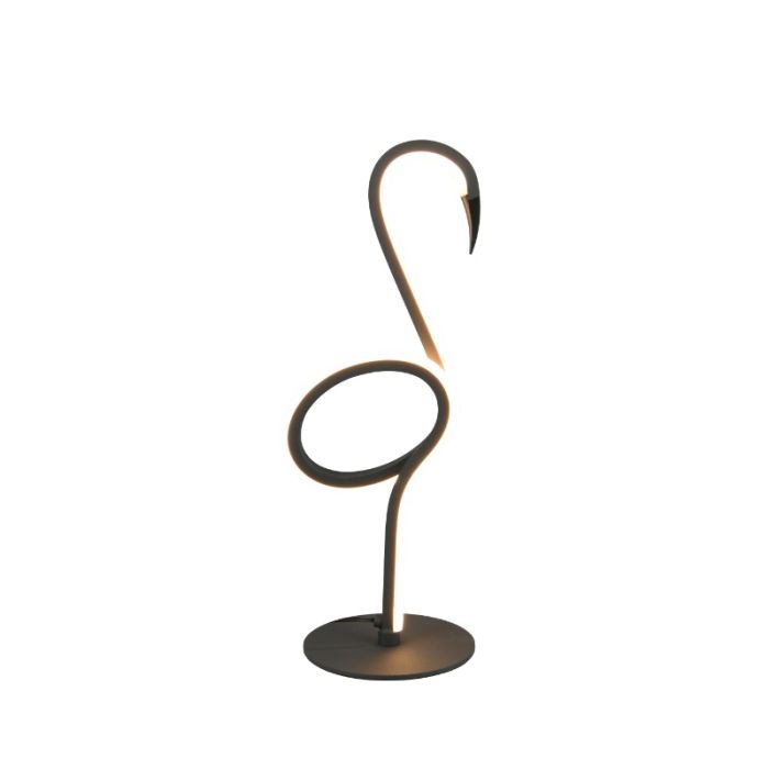 Black table lamp design, Puk, 6W, 3000K LED, with switch