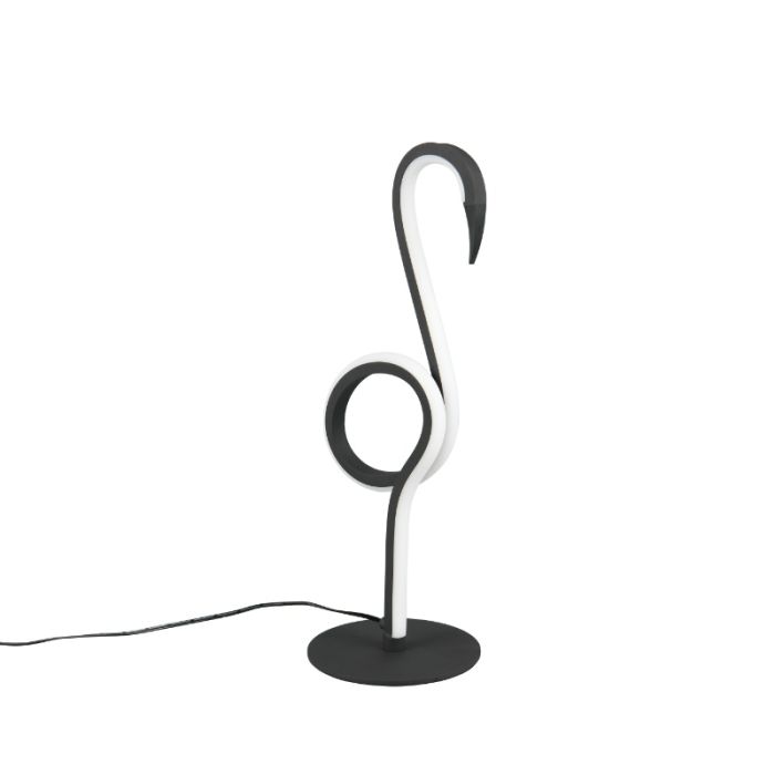 Black table lamp design, Puk, 6W, 3000K LED, with switch