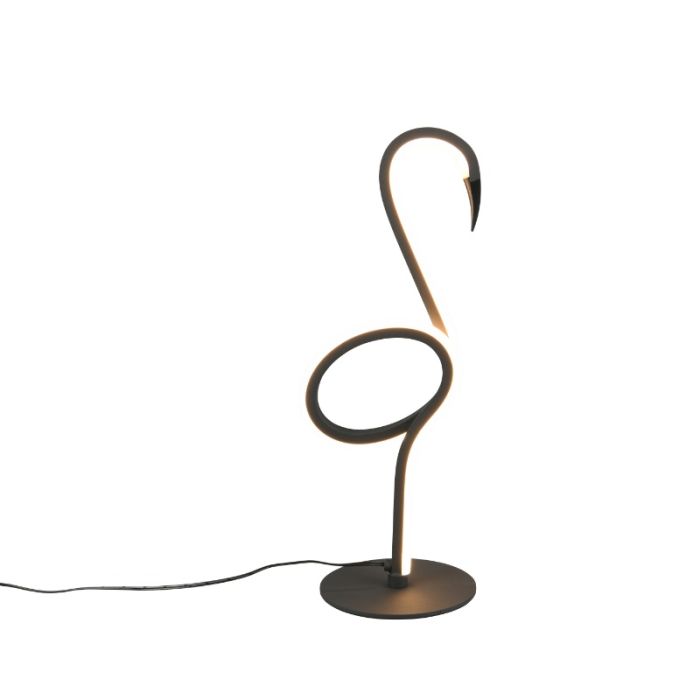 Black table lamp design, Puk, 6W, 3000K LED, with switch