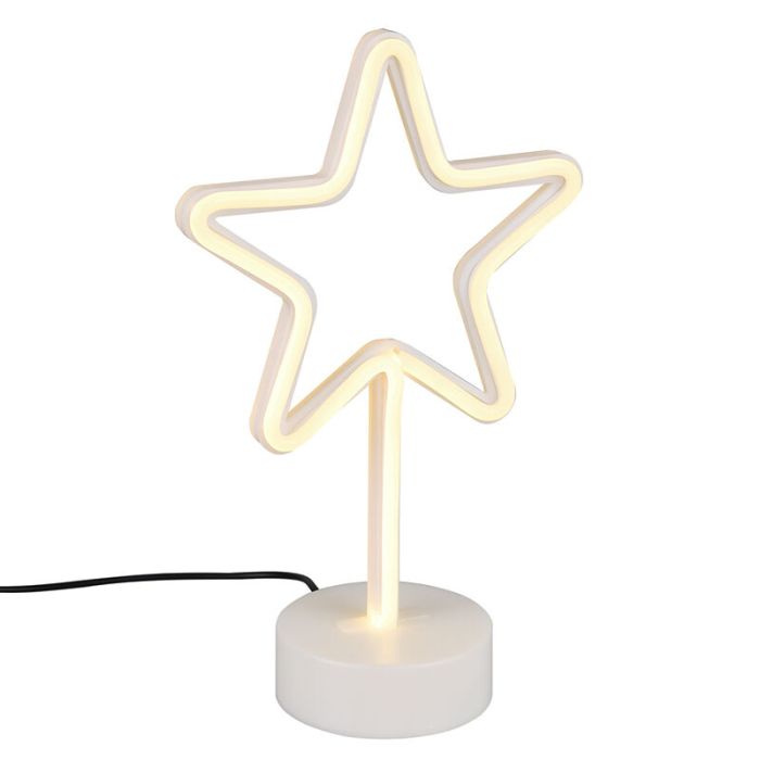 White kid's table lamp plastic, Sario, 1W, 3000K LED