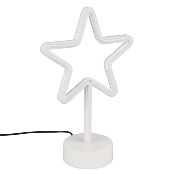 White kid's table lamp plastic, Sario, 1W, 3000K LED