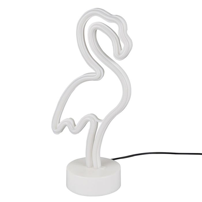 Pink kid's table lamp plastic, Serian, 1W, 3000K LED