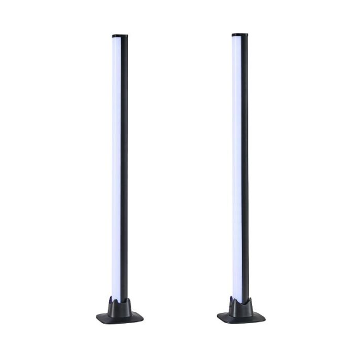 Black table lamp modern, Wissal, 5W, RGB LED, with remote control