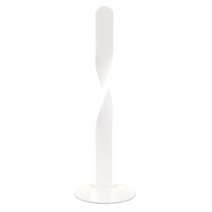 White table lamp design, Quirinus, 10W, 4000K LED, with switch