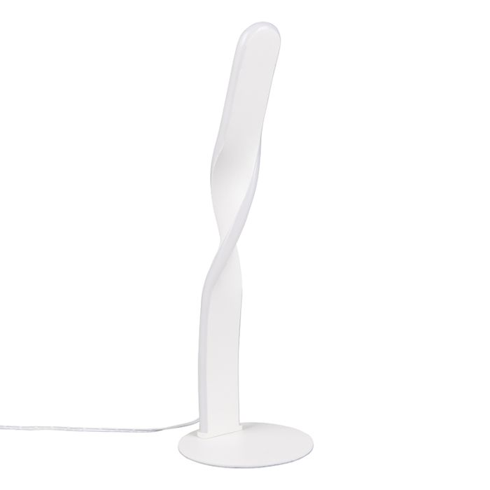 White table lamp design, Quirinus, 10W, 4000K LED, with switch