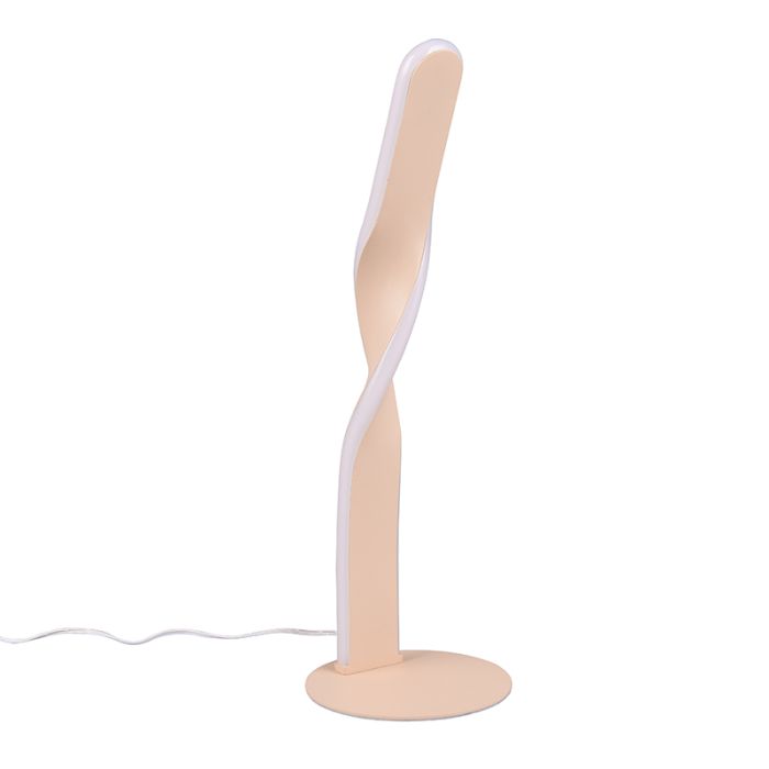Brown table lamp design, Quirinus, 10W, 4000K LED, with switch