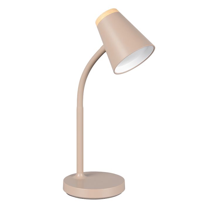 Brown table lamp modern, Rahul, 4,5W, 3000K LED, with switch